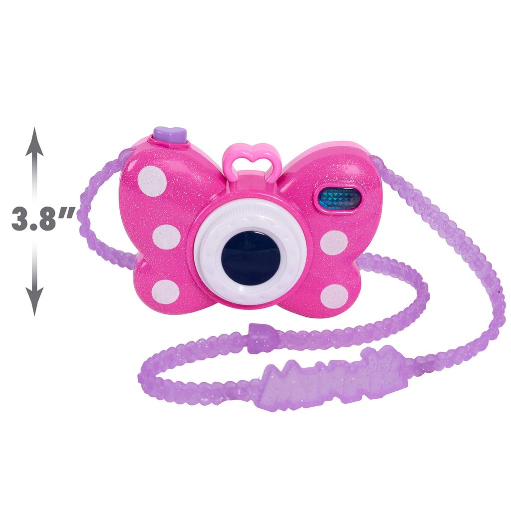 Disney Minnie Mouse Picture Perfect Camera with Lights and Realistic Sounds, Just Play Gift Toy