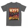 Мужская и женская футболка с графическим принтом Kiss The Band, одежда, забавные футболки с фан-артом Kiss, классическая футболка