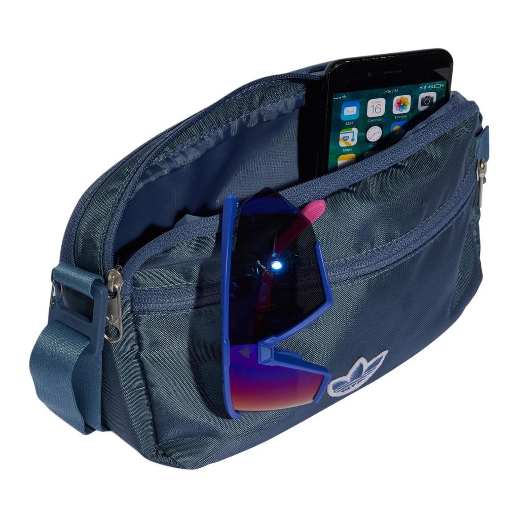 New Adidas Originals Premium Essentials Polyester Shoulder Bag, Crossbody Bag Small Unisex Ink Blue IS4600