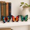 Beaded Animal Figurines 3D Butterfly Craft Kit, Tiny DIY Handmade Art Set Kit with Instruction, Cute 4-Pack Butterflies Beadwork for Beginners,