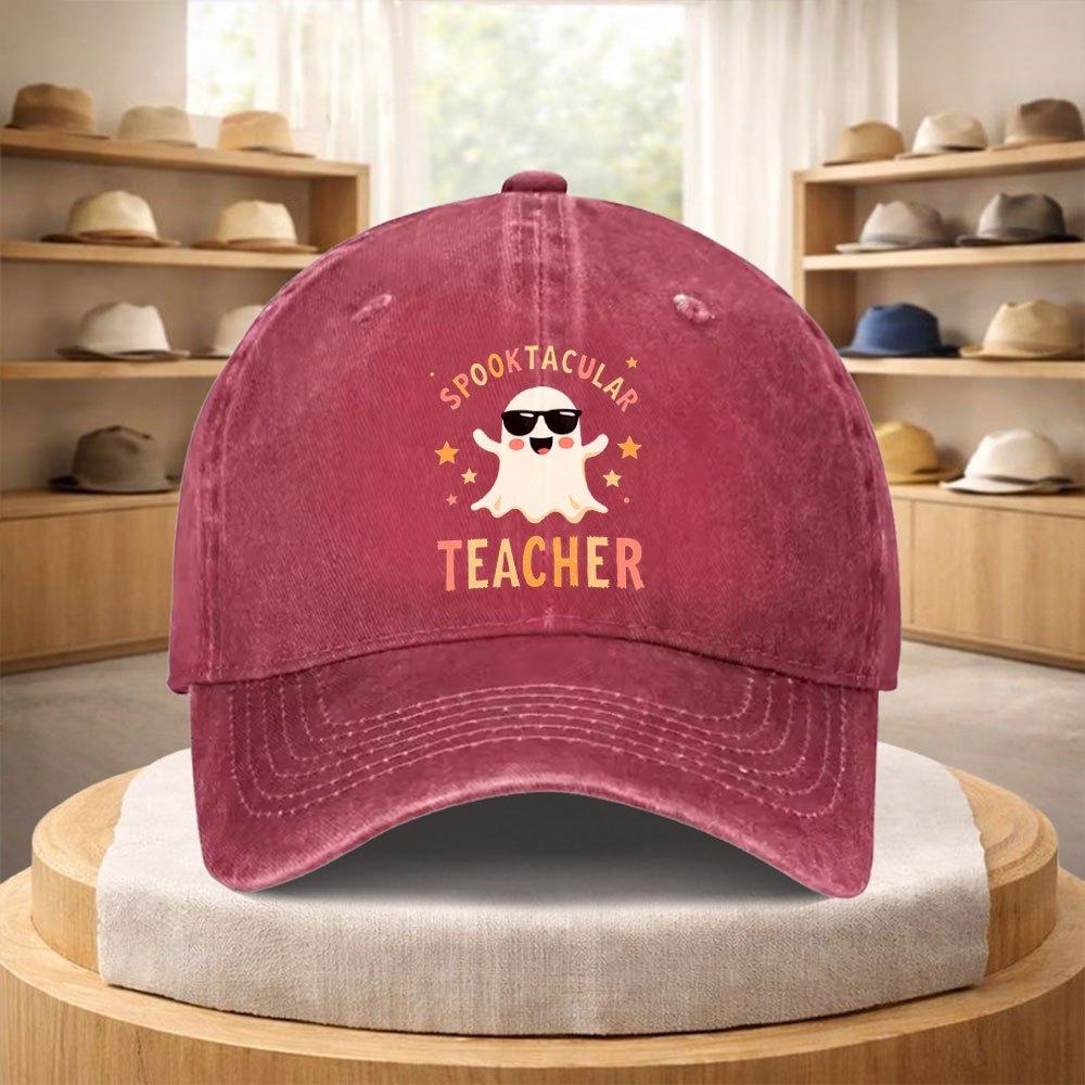 Teacher English Graphic Adjustable Baseball Cap Vintage Lightweight Unisex Streetwear Hat for Hiking Holiday Gifts