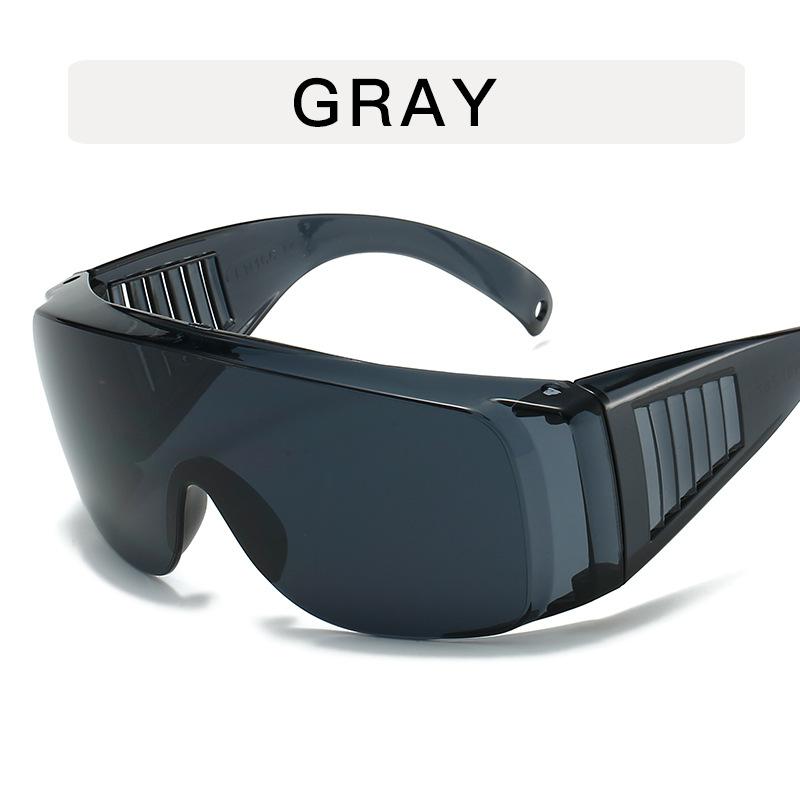 Large frame transparent goggles Personalized Internet celebrity glasses frame, Songkran goggles riding concave flat glasses