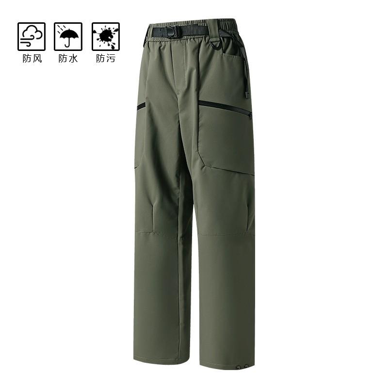 Mens 3-in-1 Outdoor Hiking Pants With Removable Fleece Liner Windproof Waterproof Durable Winter Fall Camping Trekking