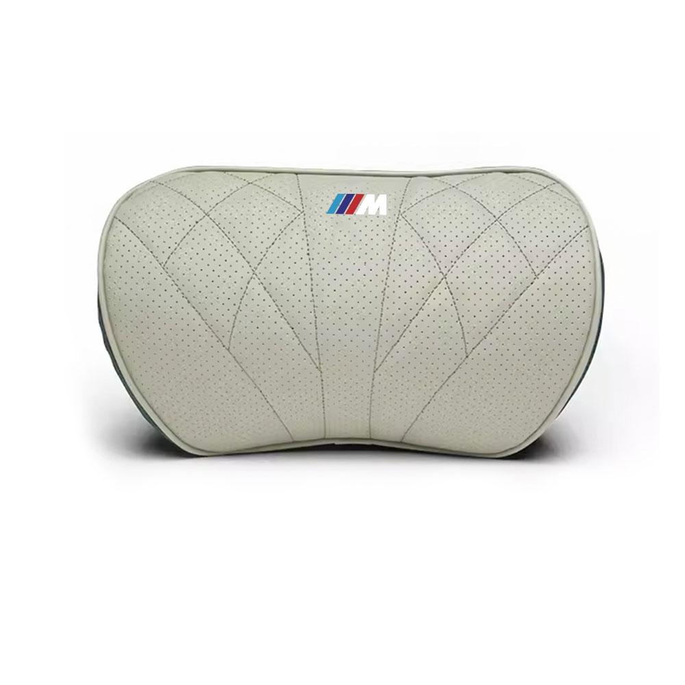 AZXN6 Car Memory Foam Headrest Neck Pillow Lumbar Waist Cushion Accessories For BMW M Performance E39 F20 E36 G30 G20 X5 Auto Interior