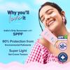 Aqualogica Гель-солнцезащита Radiance+ с эффектом сияния SPF 50+ PA++++ Широкий спектр защиты от УФ-лучей и загрязнений 30 г