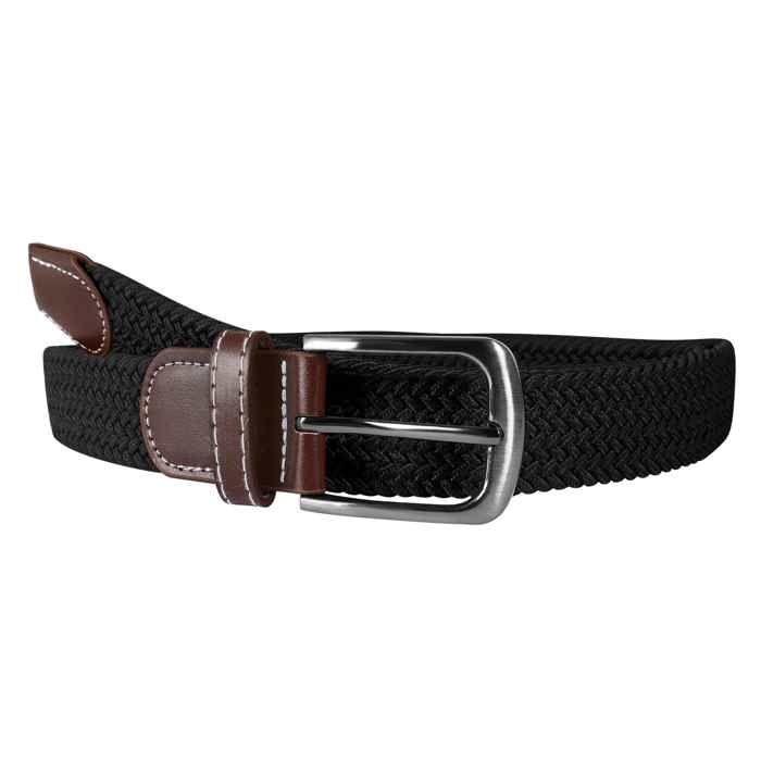 Ceinture unisexe - XL 120 cm - Noir - Polyester - Largeur 3,2 cm