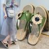 New Summer Flip-flops Women's Fashion Flower Women's Non-slip and Wear-resistant Student Cool Slippers