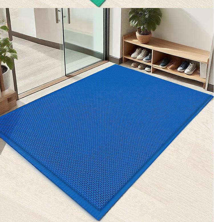Нескользящий Водонепроницаемый Коврик для Входа в Ванную - Утолщенный ПВХ, Полая Конструкция