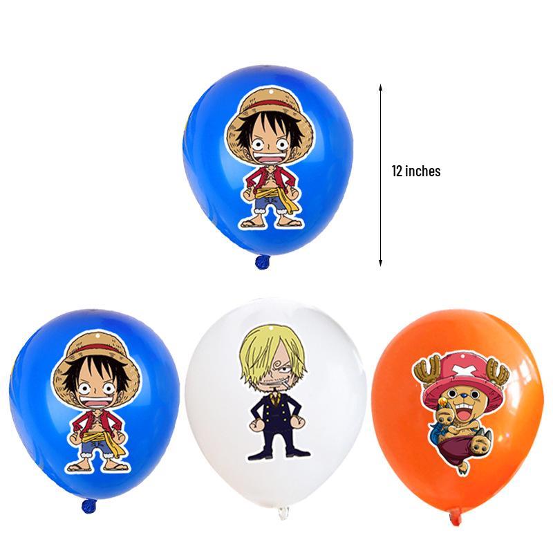 Товары для вечеринки в честь дня рождения по One Piece: Одноразовый набор посуды и украшений