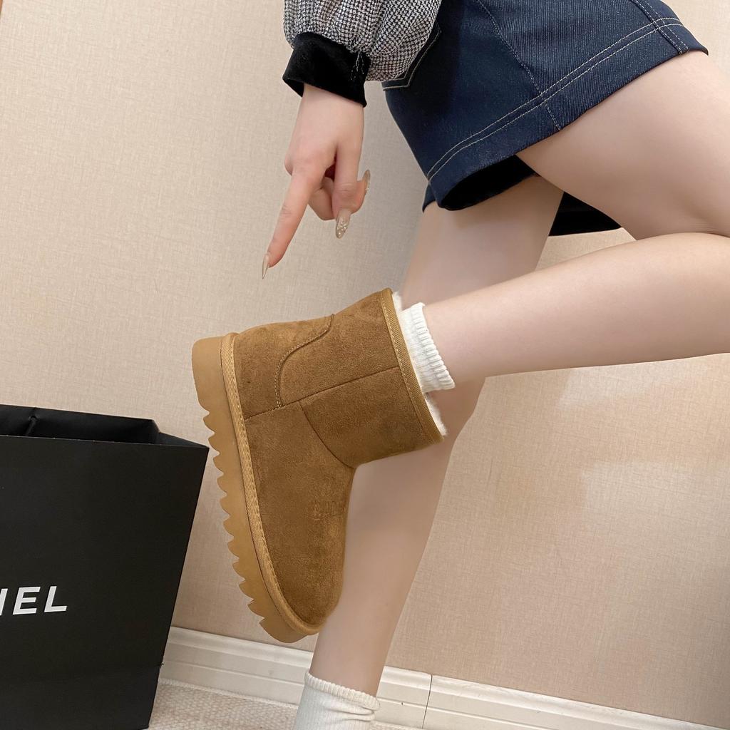 [Фанфна] Туфли-хлебушки зимние ботинки женские 2025 новые осенне-зимние бархатные утолщенные нескользящие теплые универсальные хлопковые туфли