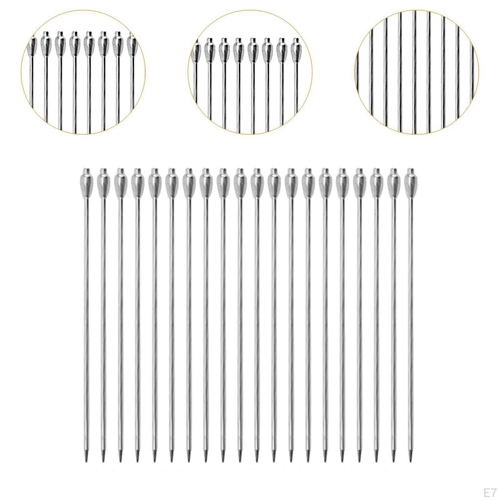 20 шт. фруктовые шпажки для коктейлей креативные палочки из нержавеющей стали для десерта