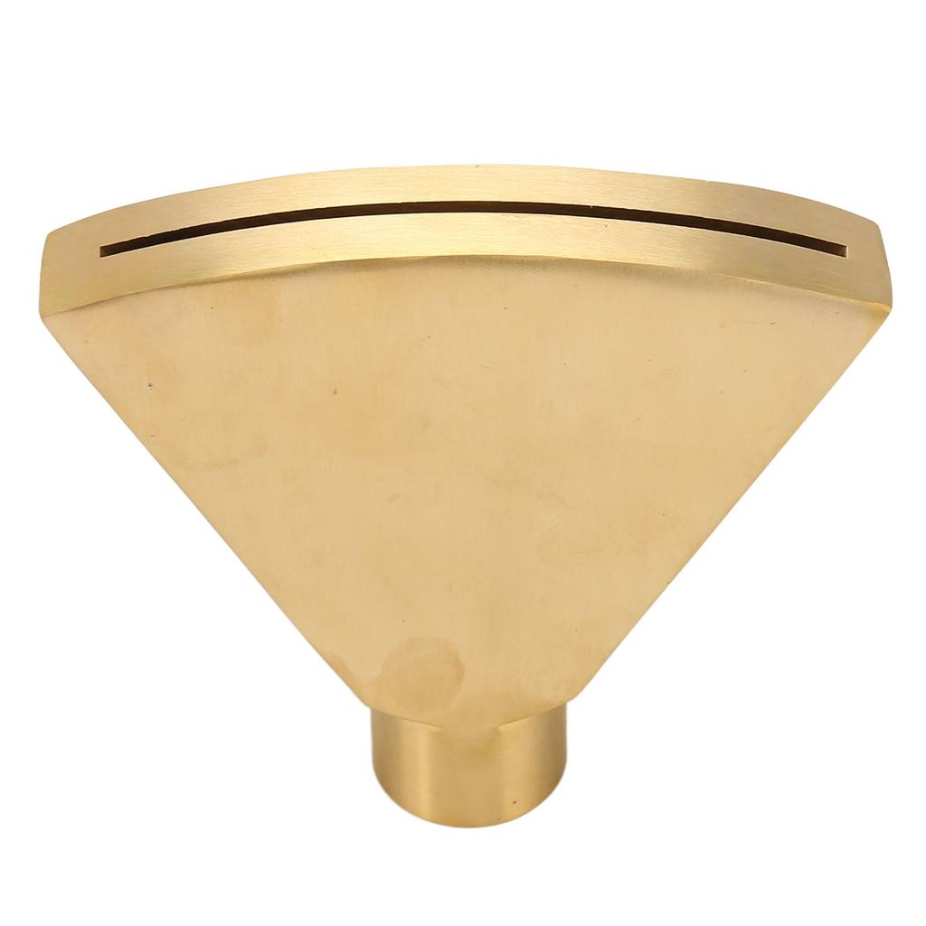 Fan Shaped Fountain Nozzle G1 Inch Brass Flat Head Spray Nozzle Fountain Sprinkler Head for Garden