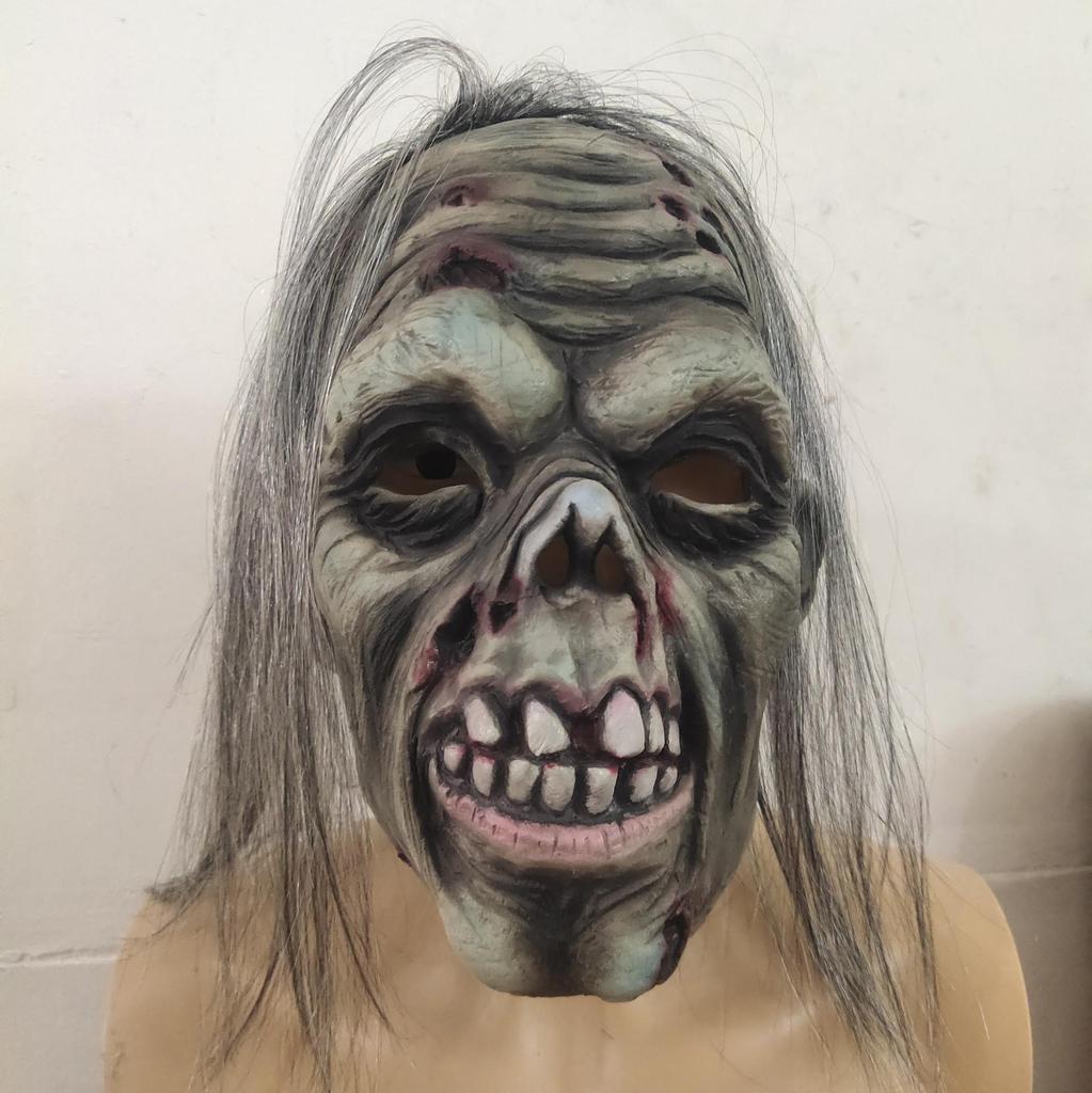 Zombie headgear, terrifying latex mask