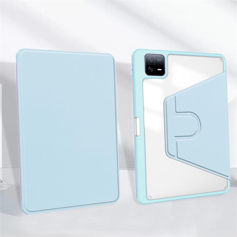 For Poco Pad X1 Case with Pen Holder 360 Rotating Acrylic Stand Tablet Cover For Funda Xiaomi Poco Pad X1 11.2 inch Case Coque