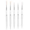 5 шт. кистей для нейл-арта, двухсторонние, для детализации, рисования, с тонким кончиком, ручки для доттинга для домашнего DIY, салонного маникюра