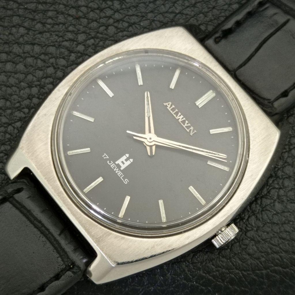 ВИНТАЖНЫЕ МЕХАНИЧЕСКИЕ ЧАСЫ ALLWYN 6300A ИНДИЯ МУЖСКИЕ ОРИГИНАЛЬНЫЙ ЦИФЕРБЛАТ a706235-1