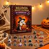 Educational Craft Supplies Halloween Advent Calendar, Faux Diamond Art Kit, 24 Day Countdown, Countdown Calendar for Kids DIY Hanging Ornaments