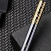 Латунный золотой обруч, гелевая ручка, офисный бизнес-подарок, ручка для подписи, канцелярские принадлежности