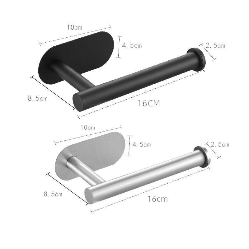 Самоклеящийся держатель для туалетной бумаги и полотенец, настенное крепление из нержавеющей стали, диспенсер для рулонов полотенец для ванной комнаты и кухни