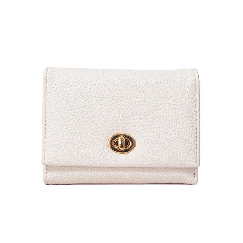 Women's Korean Trend Solid Color Foldable Short Wallet and Card Holder