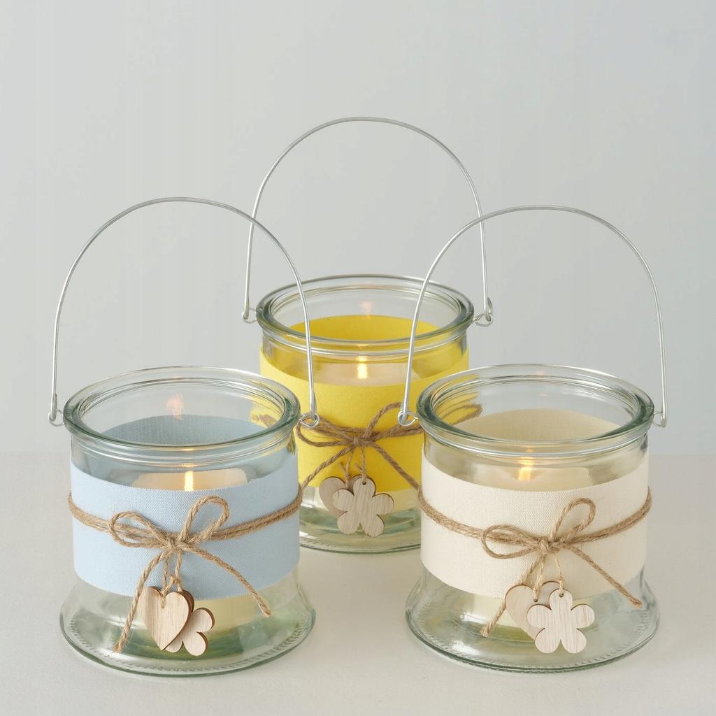 Glass Candle Holder for Tealight and Flowers