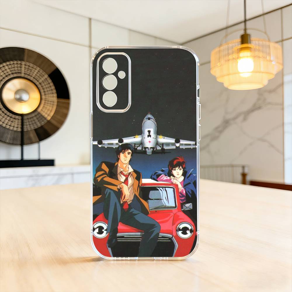 R-Retro City Hunter Комикс Чехол для телефона для SamsungA10,12,20,21S,30,31,40,50,51,52,70,71 Прозрачный чехол