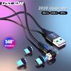 USLION 1M Магнитный кабель Micro USB для быстрой зарядки Кабель USB Type C Магнитный адаптер для зарядного устройства Кабель для передачи данных