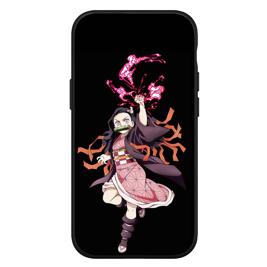 Для Samsung Galaxy S24 S23 iPhone 16 15 14 Xiaomi Redmi Note 13 12 11 10 8 Plus 9 Pro Max X XR Чехол для телефона Demon Slayer Nezuko Daki Gyutaro OPPO Huawei