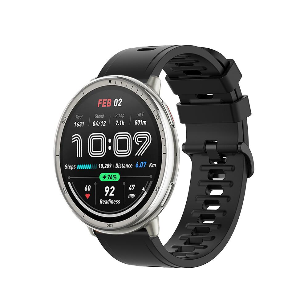 Силиконовый ремешок 20 мм 22 мм для Amazfit Active 2/GTS 4 mini 3 2 2e/Bip-U-lite Браслет для Amazfit GTR/Balance/Bip 5 6/Stratos Ремешок