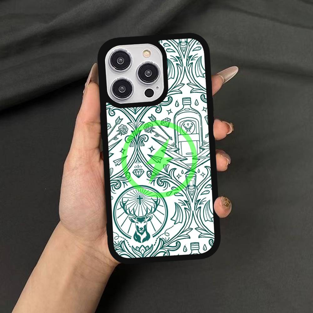 Горячий J-Jagermeisters Для Magsafe Для iPhone Чехол для телефона 17 Air 16 15 14 Plus 13 12 Mini 11 Pro Max Тонкий Магнитный Чехол