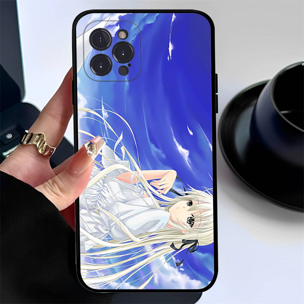 Yosuga No Sora Cartoon Phone Case Silicone Soft For Iphone 16 15 14 13 12 11 Pro Mini XS MAX Plus X Cover