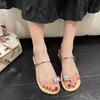Fashion 2025 Brand Ladies Shoes Pinch Toe Women's Slippers Fashion Crystal Beach Slippers Women Summer Best Seller Flat Slippers Zapatos