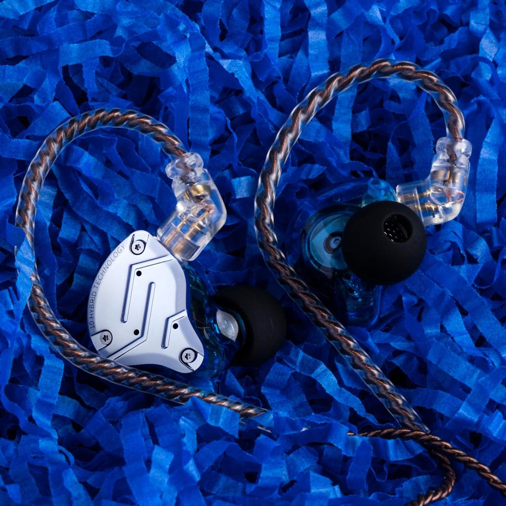 ZS10 Pro Гибридные IEM с 4BA+1DD, Hi-Fi Проводные Игровые Музыкальные Наушники, Лицевая Панель из Нержавеющей Стали, Съемный Кабель, Премиальный Hi-Fi Внутриканальный Монитор для Музыкантов