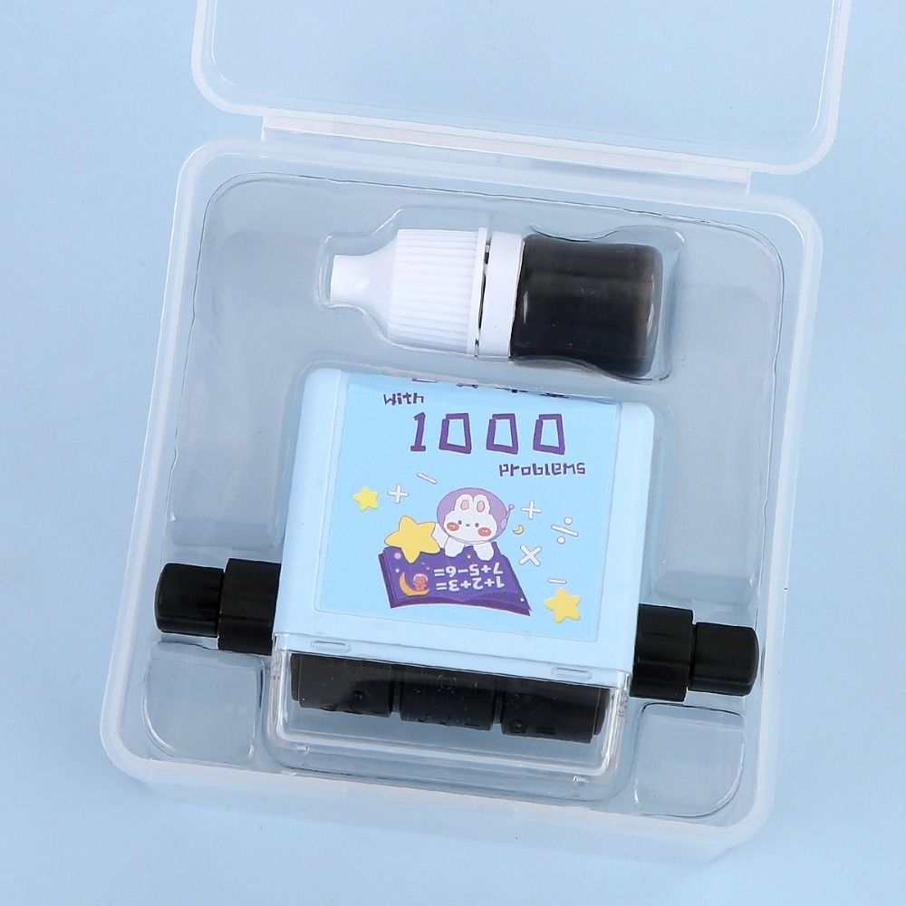 2-in-1 Math Rolling Stamp Reusable Arithmetic Practice Stamp High Quality Math Roller Stamp School