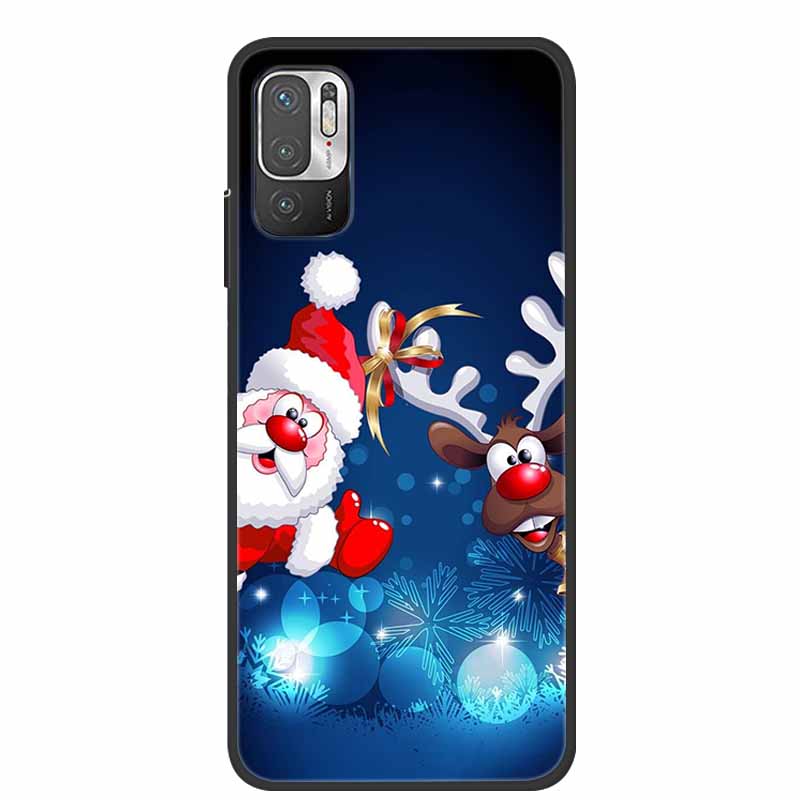 Рождественский мультяшный чехол для Xiaomi Redmi Note 10 Чехол Силиконовый Мягкий ТПУ Чехол для Xiaomi Redmi Note 10T 10 Pro 4G 5G 10S 9T 9 Чехол