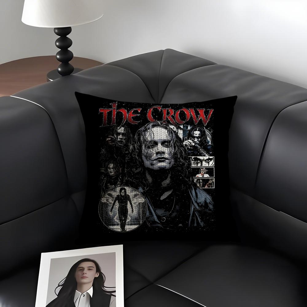 Т-The C-Crow Чехол для подушки 'Кино' Натуральный Лен Органическая Ткань Двусторонний Принт Диван Домашний Декор Подарок Наволочка
