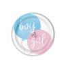 Unique Party Квадратные одноразовые тарелки для определения пола ребенка (Пакет из 8)