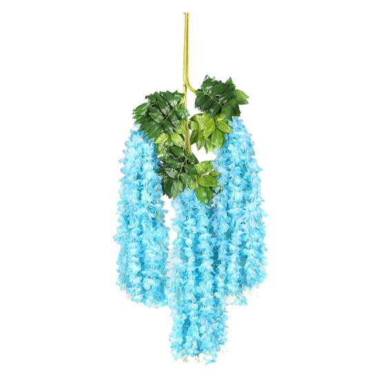 12 шт. Имитация цветочной гирлянды Реалистичные глицинии Легко чистить Многоразовые глицинии Свадебное украшение