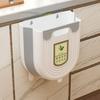 Trash Can Wall-mounted Foldable Space-Saving with Buckle Cabinet Door Wall Hanging Storage Basket Home Supply