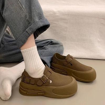 Модная женская обувь Оригинальная Высокая на платформе Круглый носок Женская обувь Корейская 39 Новинка в Y2k Модный дизайнер Роскошная вулканизированная обувь