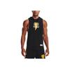 Under Armour Жилет Project Black Adam Project Rock с однотонным принтом и надписью, с капюшоном, на шнурке, спортивный, повседневный, без рукавов, мужской 1377748-001