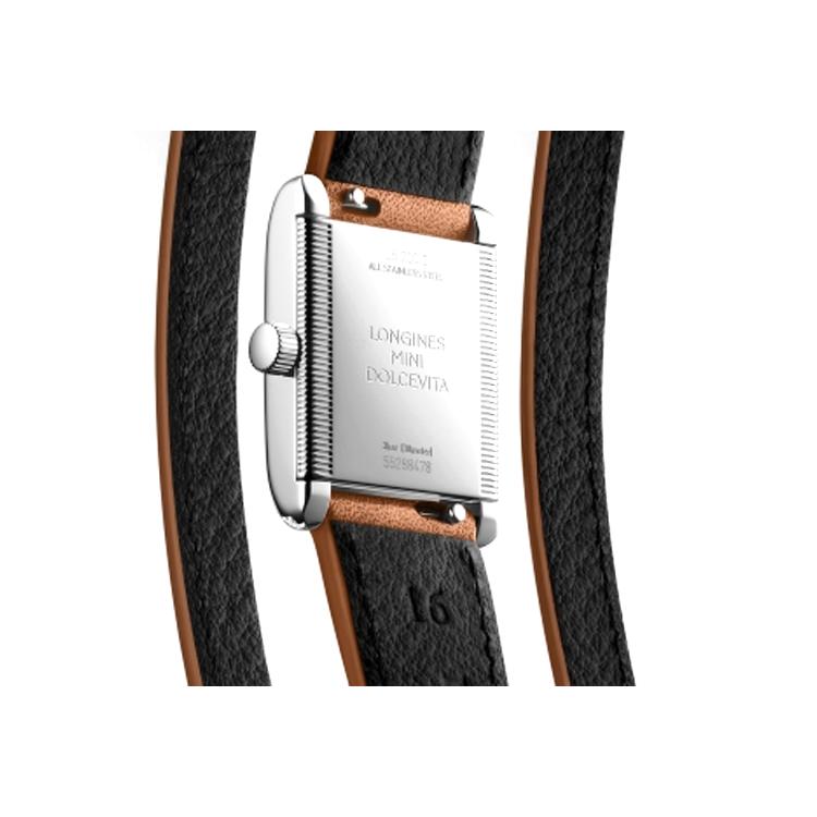 Longines Серия Daijowiener кварцевый механизм модные женские часы Швейцарские 29*21.5*6.75мм серебристый циферблат корпус из нержавеющей стали ремешок из коровьей кожи L5.200.0.71.0