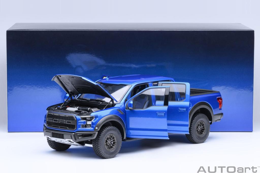 AUTOart Ford Raptor Supercrew 2019 Готовая модель 72949 1/18 F-150 (Синий металлик)