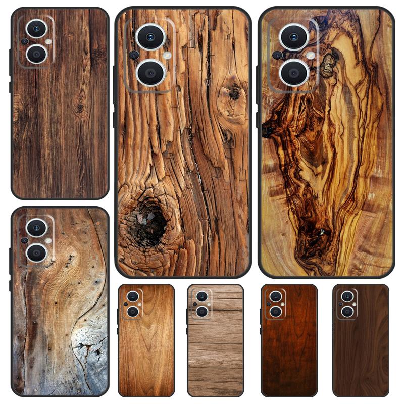 Oak Wood Texture Pattern Funda For OPPO Reno 8T 2Z 4Z 5Z 10 4 5 6 7 8 Lite OPPO Find X2 X3 Neo X6 Pro X5 Lite Case