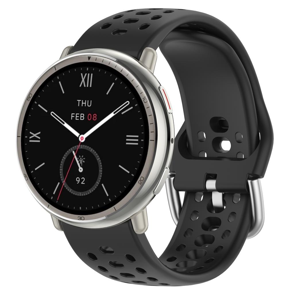 Оригинальный силиконовый ремешок для Amazfit Active 2, спортивный, дышащий, 20 мм, браслет, ремешок для Amazfit GTS 4 3 2 mini