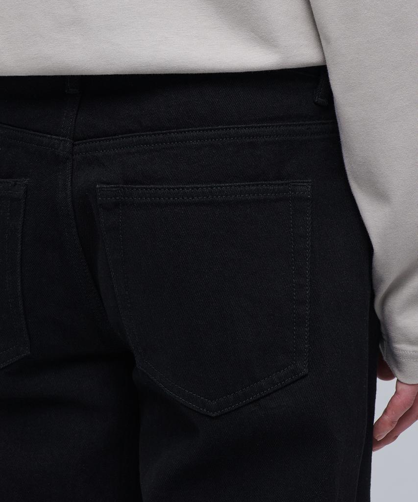 MUSINSA STANDARD Slash Straight Denim Pants [Black]