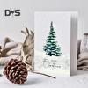 1/20 шт. Рождественские открытки с конвертами, акварельный дизайн, поздравительные открытки с Рождеством, праздничные новогодние открытки для семьи и друзей