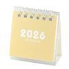 2026 Desk Calendar Twin-Coil Binding 17 Month Paper Calendar from Aug 2025 To Dec 2026 Office Tabletop Calendar Planner