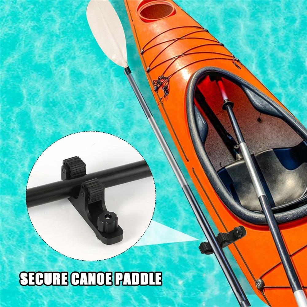 2-секционный держатель весла для каяка, универсальный зажим для весла для каяка, универсальный держатель весла для безопасной гребли, крепление для байдарки, рыбалка, аксессуары для лодок