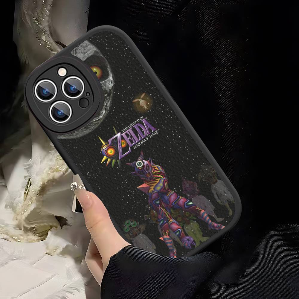 Hot Game The Legend Of Zeldas Leather Phone Case For IPhone 16 14 15 Pro Plus 13 12 11 Pro Max Silicone Cover